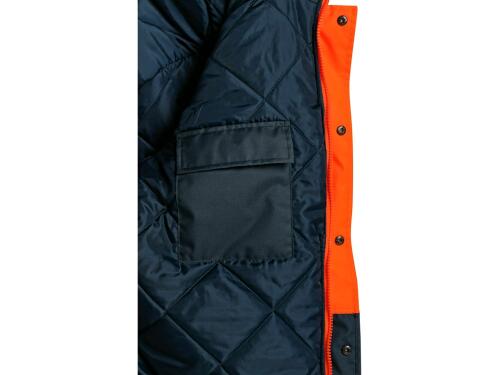 Bunda CXS OXFORD, výstražná, oranžovo-modrá, vel. 2XL